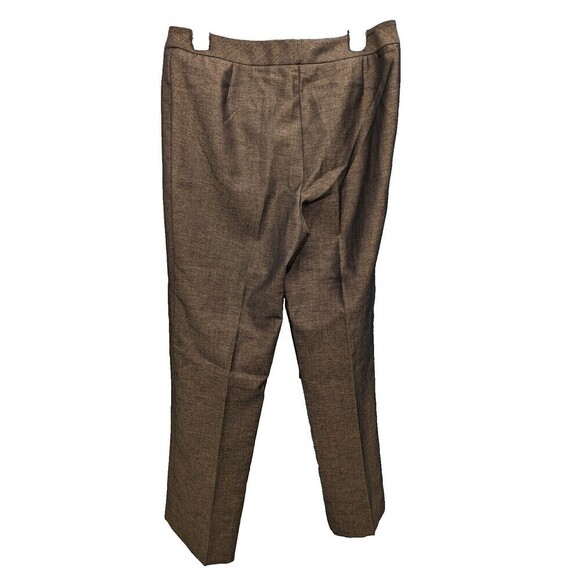 $598 Lafayette 148 NY‎ Menswear Straight Leg Dress Work Dress Pants Size 10 - Picture 3 of 4